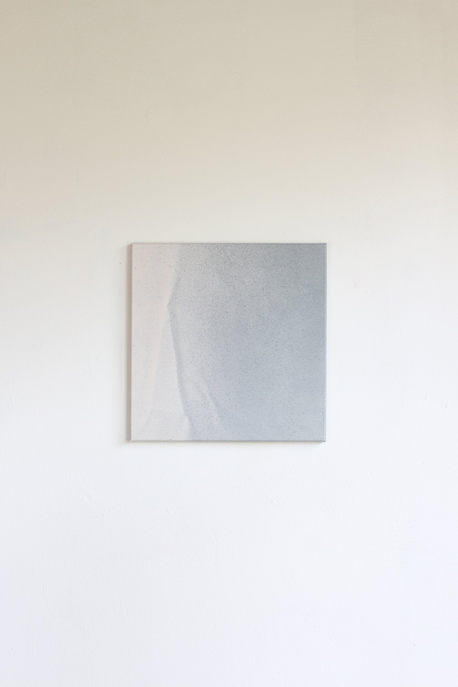 Gray Crumple 5: Triangle Under The Canvas