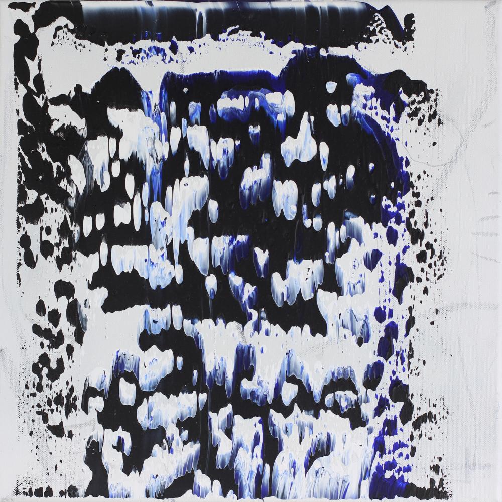 Black Blue White Stain On White (w/ Lukáš Kania)