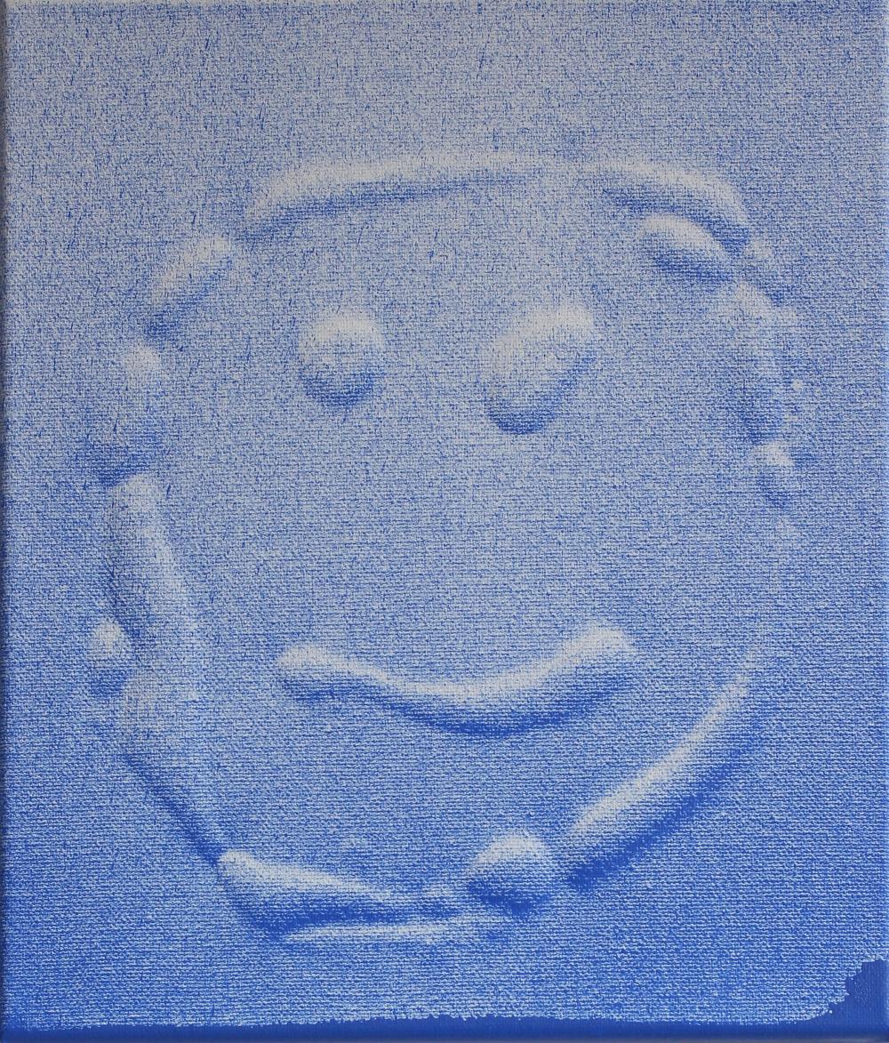 Tiny Blue Mud Face