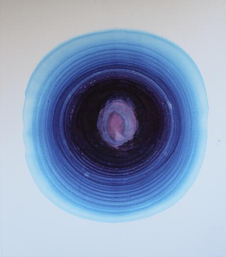 Blue Drying With Purple Center