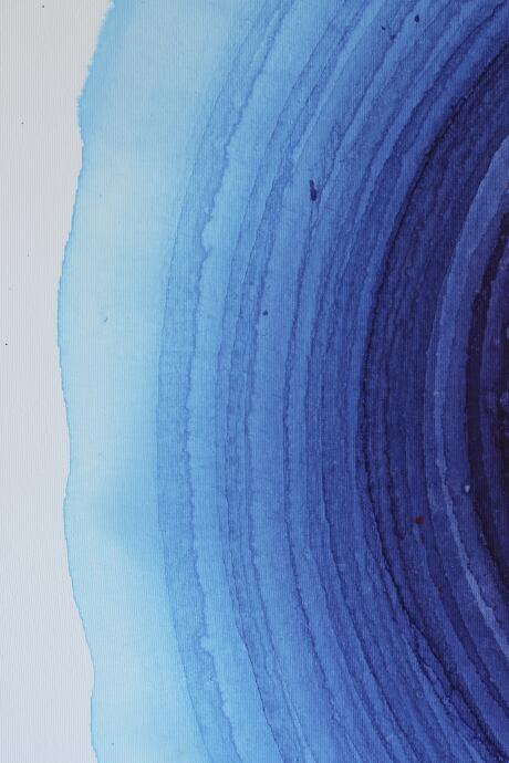 Blue Drying With Purple Center