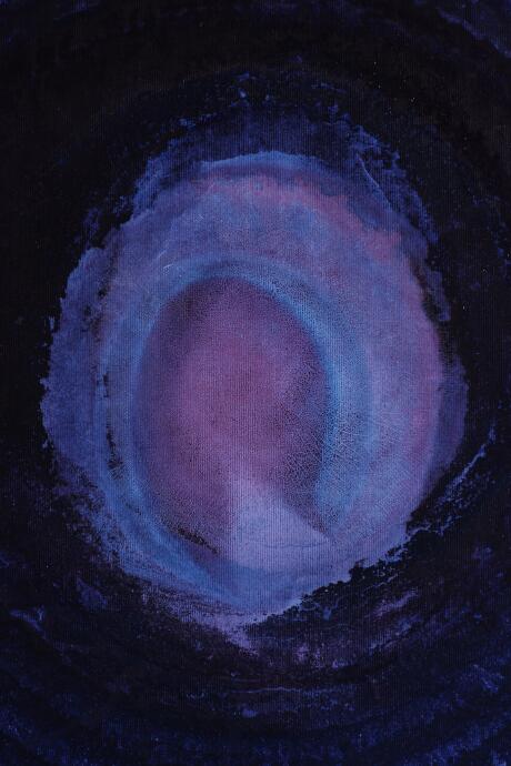 Blue Drying With Purple Center